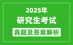 2025年研究生考試政治試卷真題及答案解析