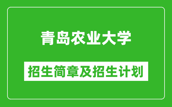 青島農(nóng)業(yè)大學(xué)2025年招生簡(jiǎn)章,各省高考招生計(jì)劃人數(shù)一覽表