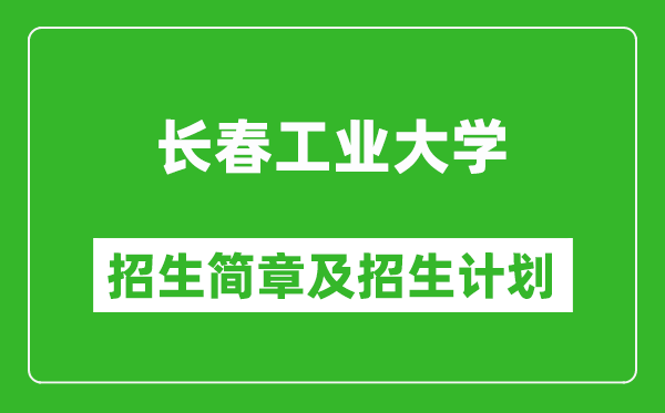 長春工業(yè)大學2025年招生簡章,各省高考招生計劃人數(shù)一覽表