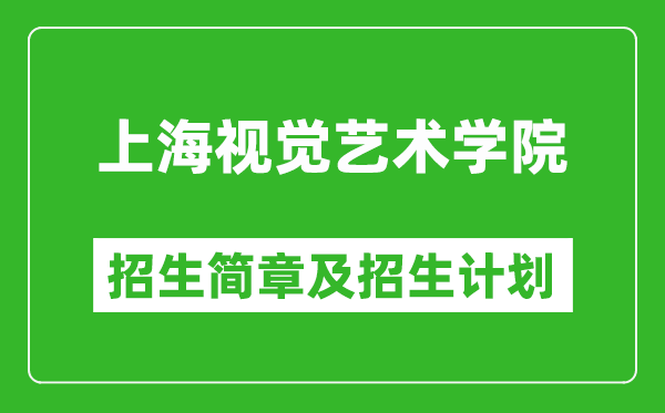 上海視覺藝術(shù)學(xué)院2025年招生簡章,各省高考招生計(jì)劃人數(shù)一覽表