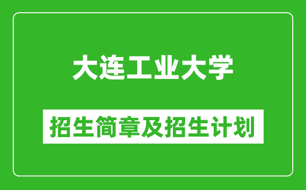 大連工業(yè)大學2025年招生簡章,各省高考招生計劃人數一覽表