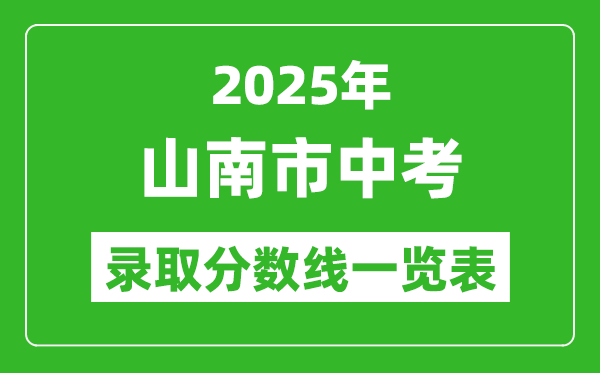 2025年山南市中考錄取分?jǐn)?shù)線一覽表(含歷年分?jǐn)?shù)線)