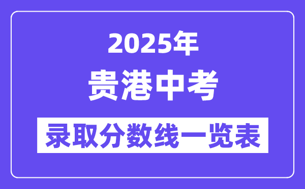 2025年貴港中考錄取分?jǐn)?shù)線一覽表(含歷年分?jǐn)?shù)線)