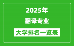 全國翻譯專業(yè)最好的大學(xué)排名一覽表（2025最新）