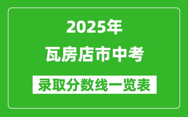 2025年瓦房店市中考錄取分?jǐn)?shù)線一覽表(含歷年分?jǐn)?shù)線)