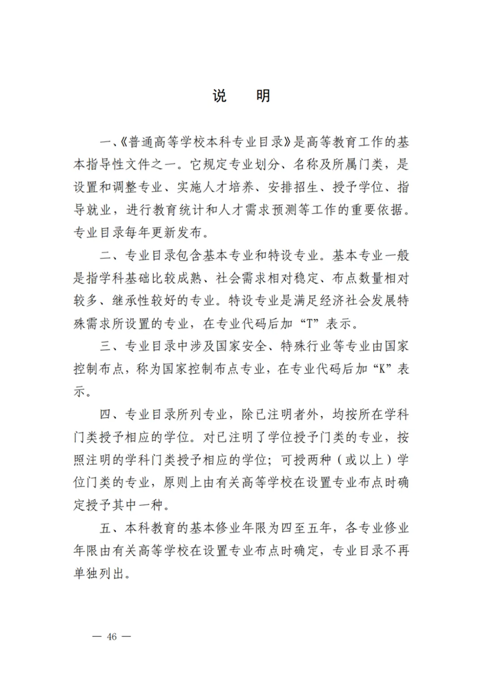 2025年最新本科專業(yè)目錄一覽表(含29個新增專業(yè))
