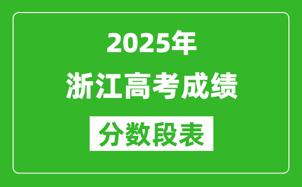浙江省2025年高考成績分?jǐn)?shù)段表(位次排名對照)