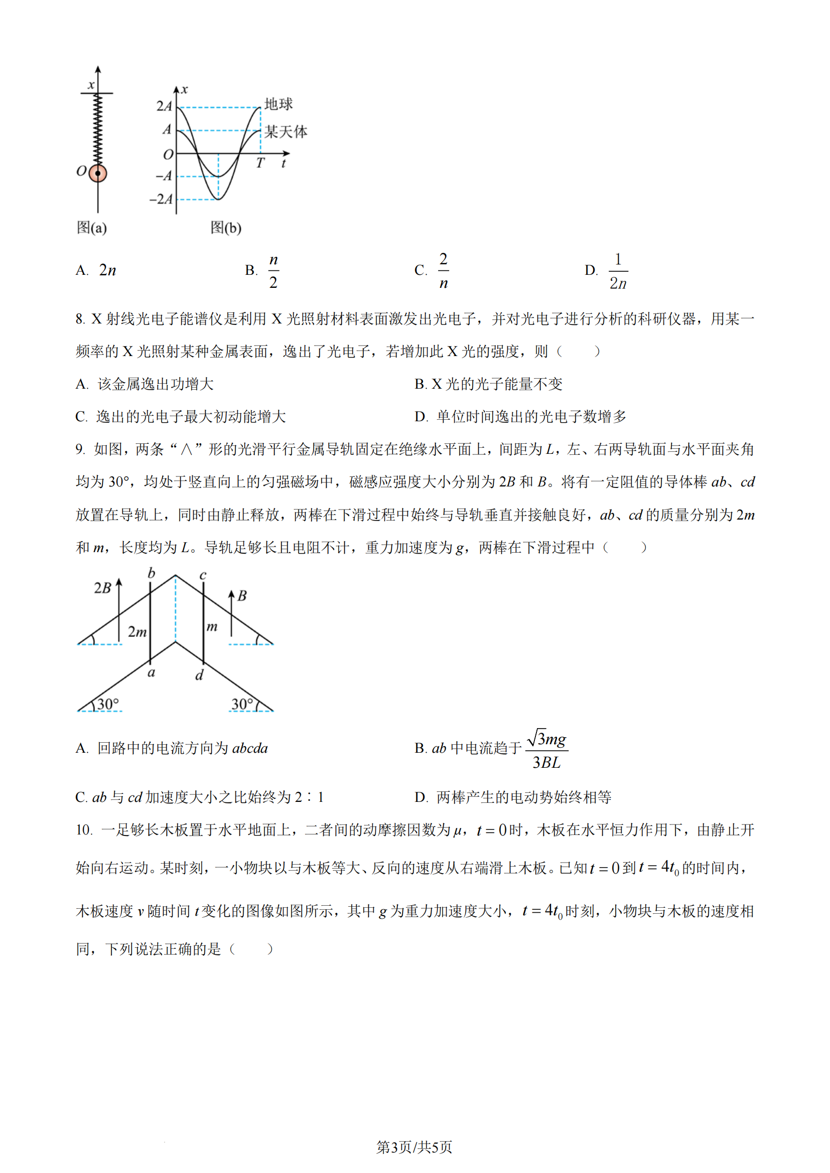 2025年遼寧高考物理試卷真題及答案解析(完整版)