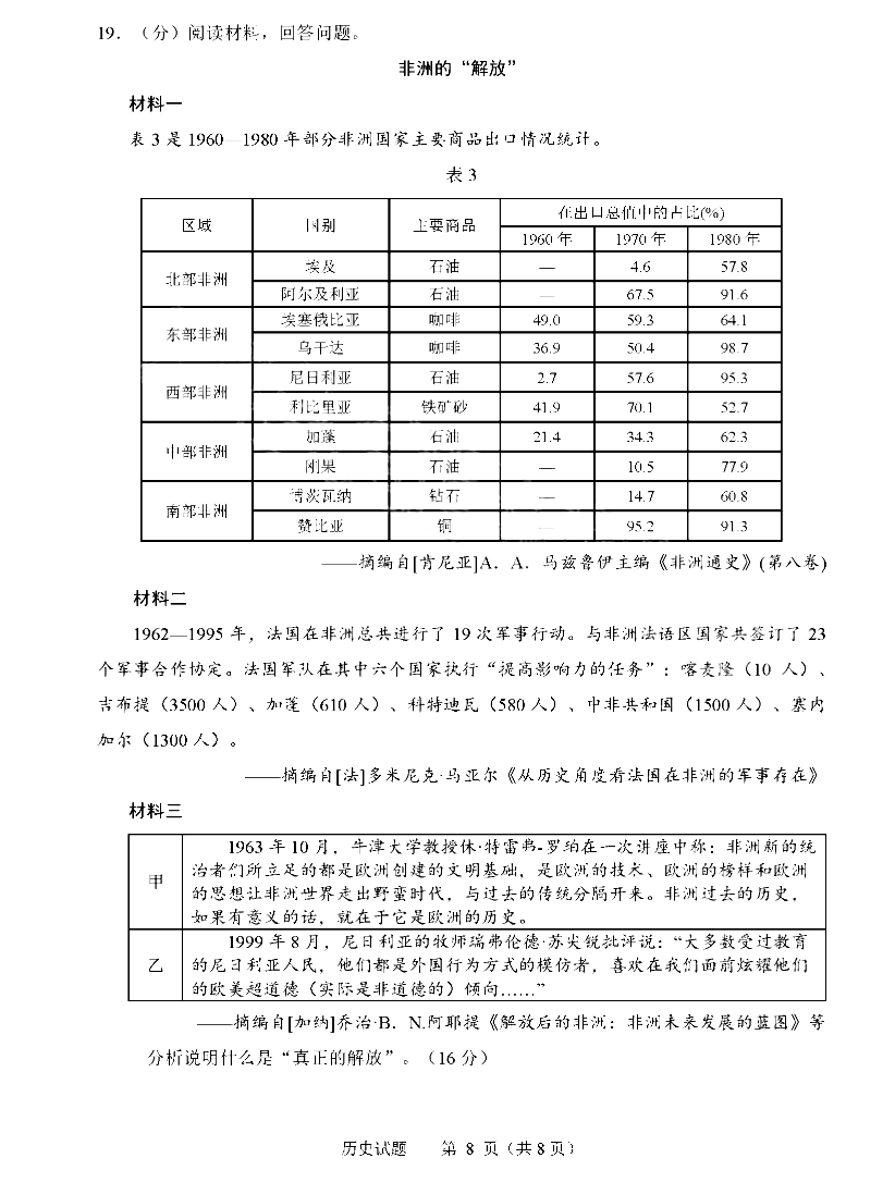 2025年山東高考?xì)v史試卷真題及答案解析(完整版)
