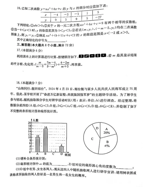 2025年山東中考數(shù)學(xué)試卷真題及答案解析
