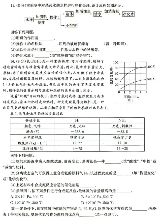 2025年山東中考化學(xué)試卷真題及答案解析