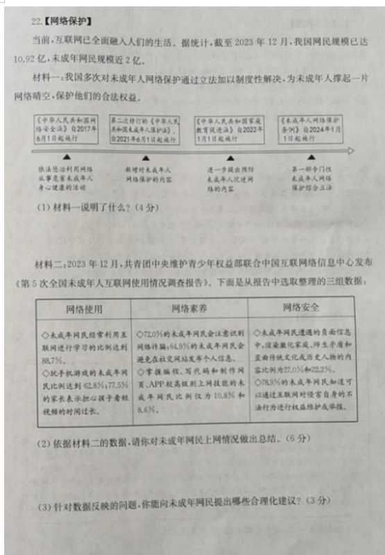 2025年山東中考政治試卷真題及答案解析
