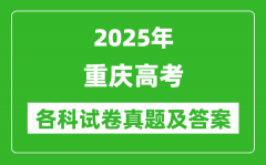 2025重慶高考各科試卷真題及答案(9科全)