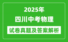 2025年四川中考物理試卷真題及答案解析(考后更新)