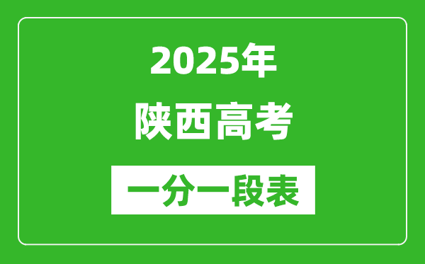 2025年陜西高考一分一段表,一分段統(tǒng)計表