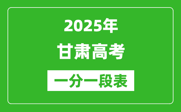 2025年甘肅高考一分一段表,各類(lèi)別考生成績(jī)分布表