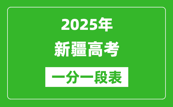2025年新疆高考一分一段表,理科+文科考生成績分布表